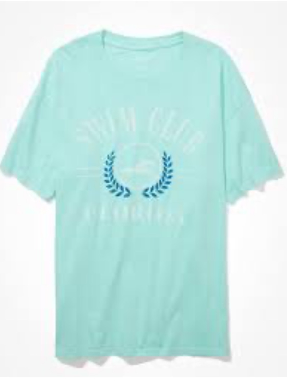 American Eagle Top Womens Size XL Graphic Tee‎ oversized Swim Club crew Neck New